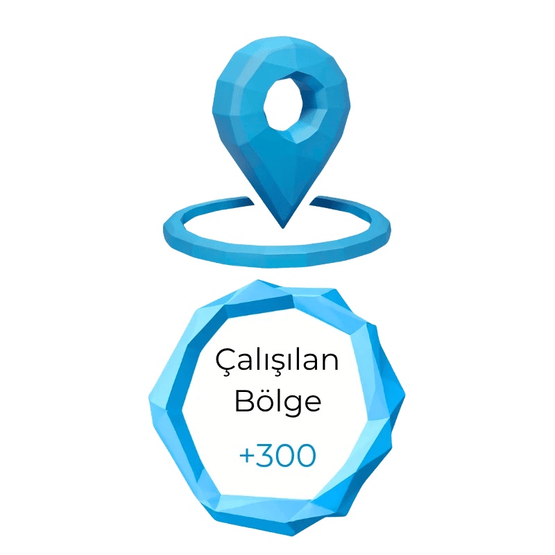 922+ Çalışılan Bölge